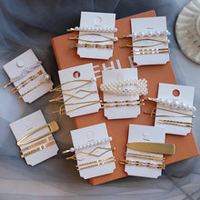 Load image into Gallery viewer, 3Pcs/Set Metal Pearls Hair Clips For Women Hairbands Comb Bobby Pin Barrettes Hairpins Headwear Hair Accessories Styling Tools