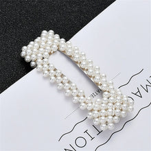 Load image into Gallery viewer, 2019 Fashion Women Full Pearl Hair Clips Snap Barrette Stick Hairpins Hair Styling Tools Hair Accessories Hairgrip Gift