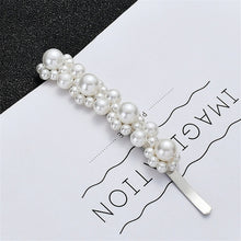 Load image into Gallery viewer, 2019 Fashion Women Full Pearl Hair Clips Snap Barrette Stick Hairpins Hair Styling Tools Hair Accessories Hairgrip Gift