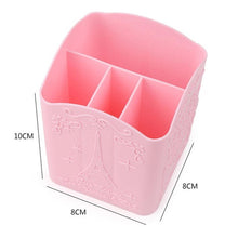 Load image into Gallery viewer, 3 Lattices Cosmetic Brush Box Table Organizer Makeup Nail Polish Cosmetic Holder Make Up Tools Boxes Jewelry Display Rack Kits
